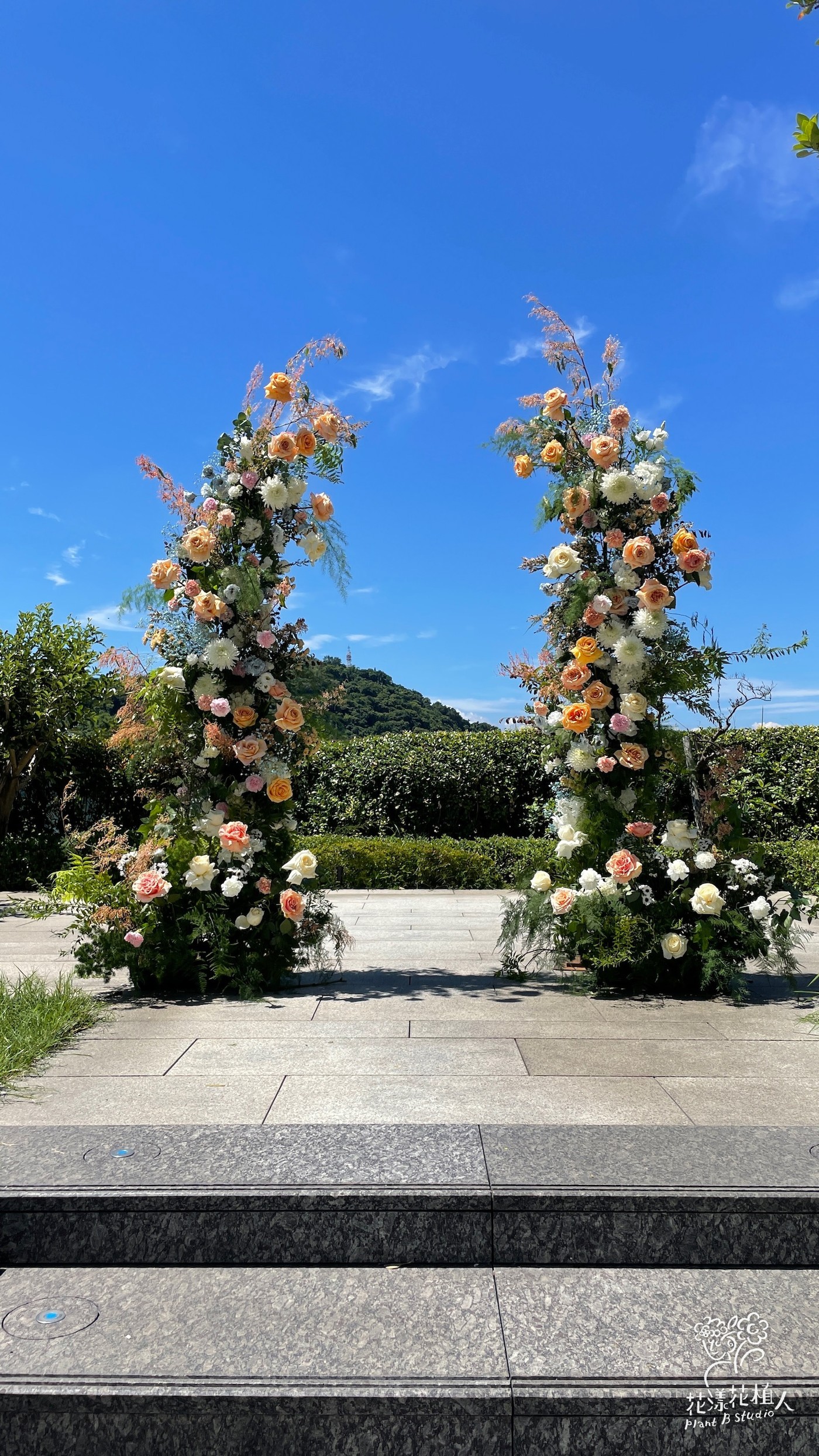 戶外證婚花藝拱門